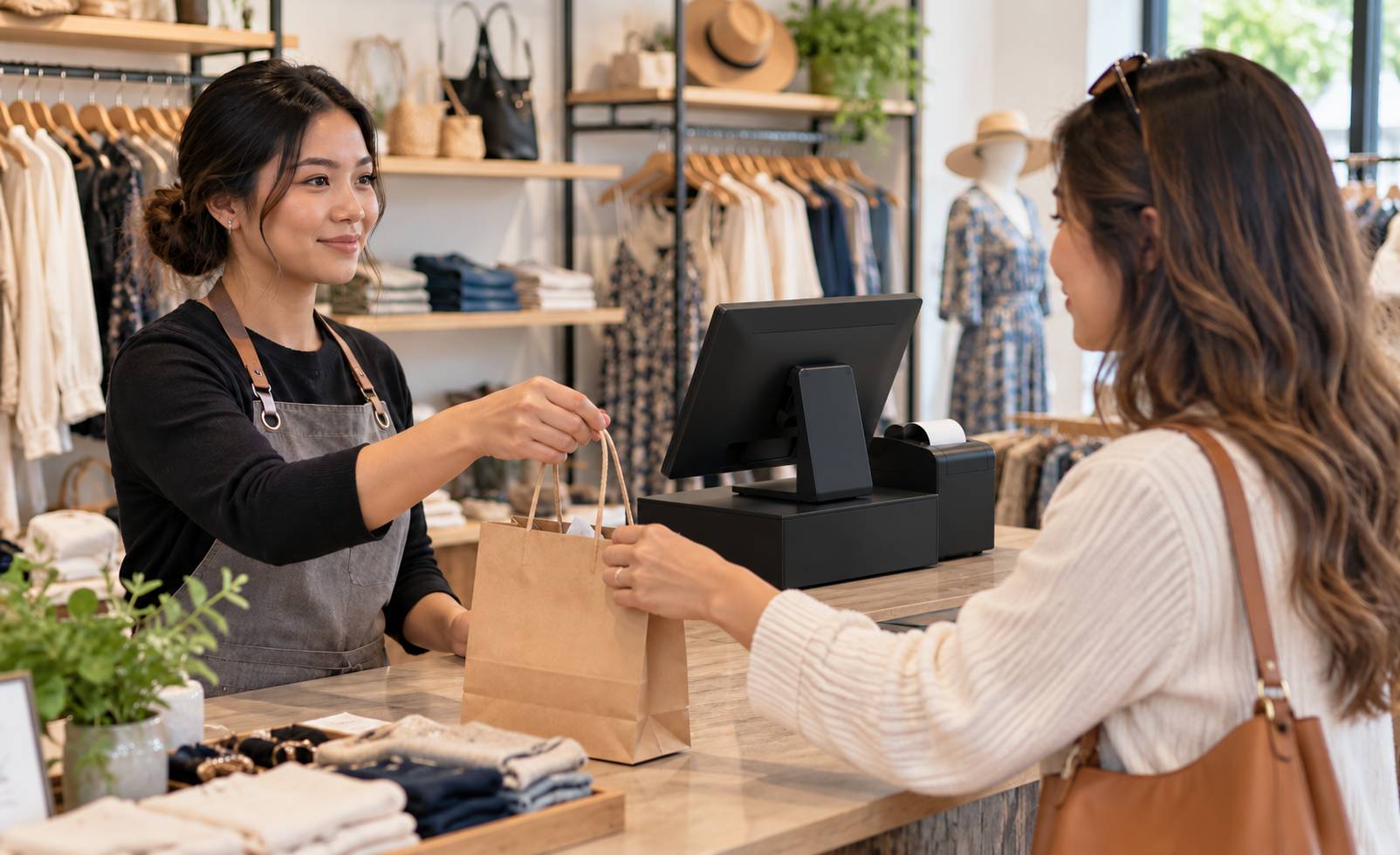 Employee-facing checkout workstation